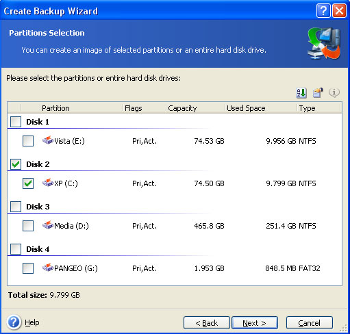 Partition Selection